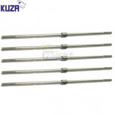 Kuza linkage 3x125mm stainless L/R thread 4 pieces. 4.5mm hex